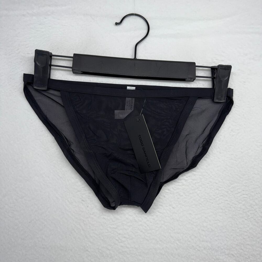 Todd Sanfield Brief Men's XS Black Pitch Defiant Endurance Mesh Underwear NEW